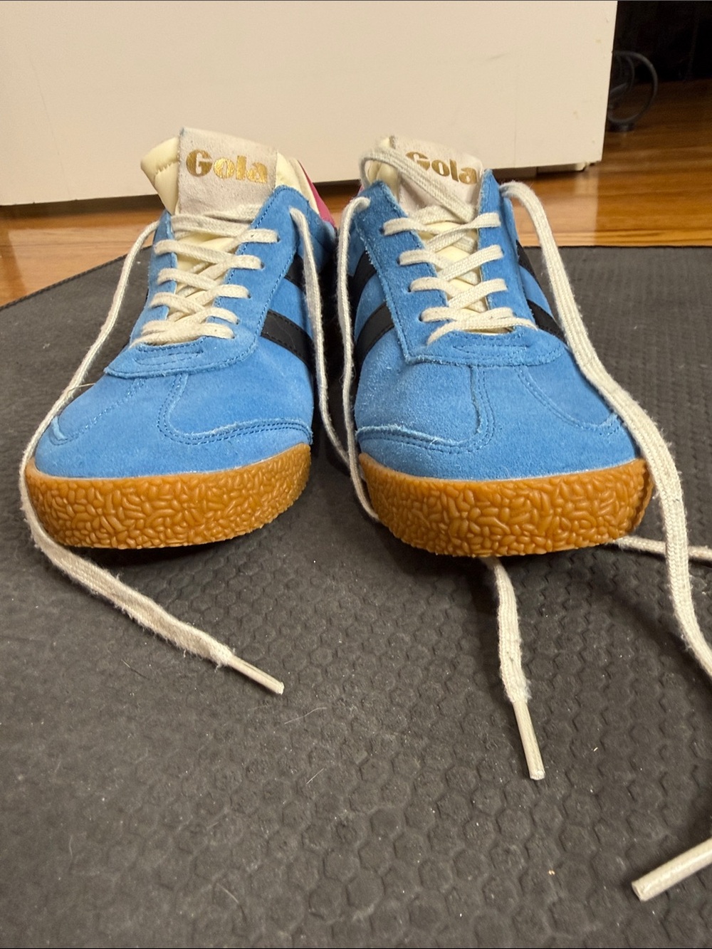 Gola women’s Blue Suede Elan Sneakers - Picture 3 of 7
